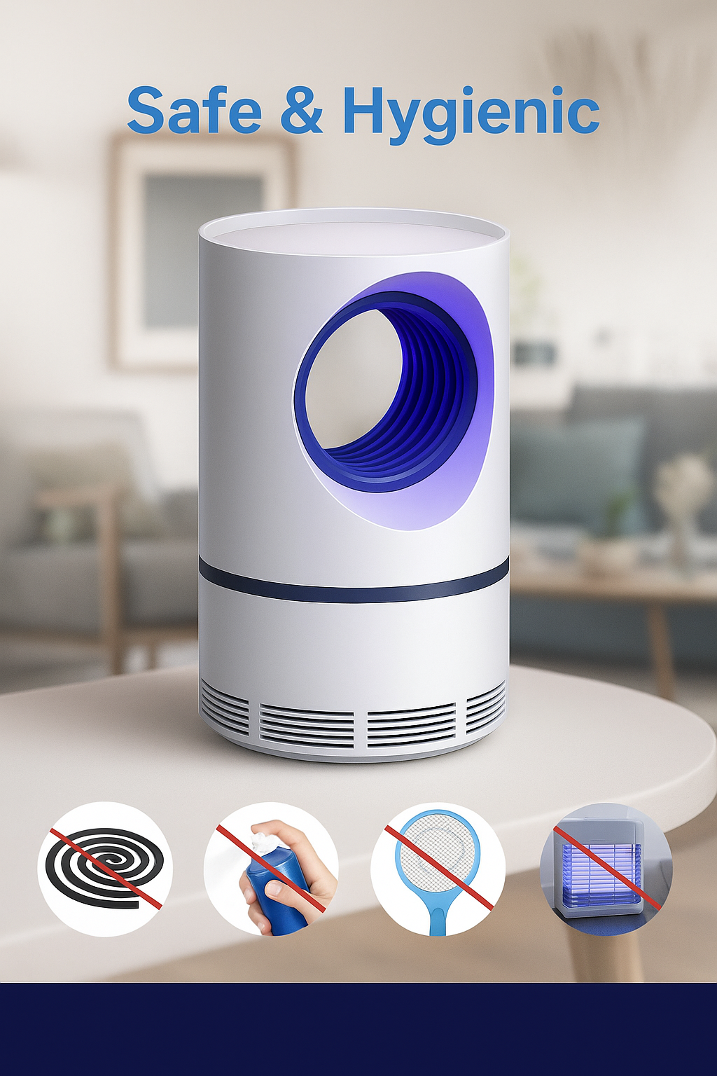 🛡 Electronic LED Mosquito Killer Machine Trap Lamp (USB Powered)