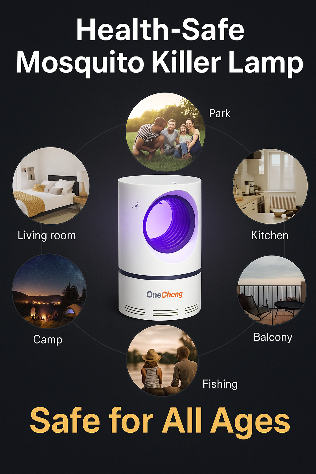 🛡 Electronic LED Mosquito Killer Machine Trap Lamp (USB Powered)